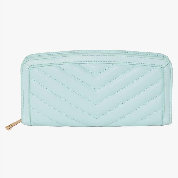 a new day Handbags - Women’s A New Day Beaut Mint Green Quilted Women's Wallet NWOT